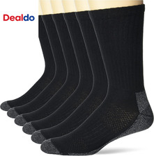 Men'S Work Socks, Cushioned Crew Socks, Moisture-Wicking Socks  Odor Control, B