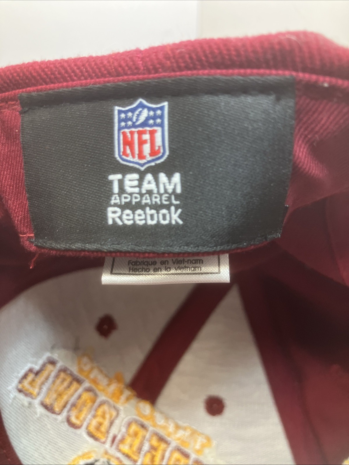 Vintage WASHINGTON REDSKINS 3 Time Super Bowl Champions Baseball Hat NFL thumbnail 6