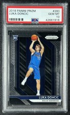 LUKA DONCIC PSA 10 2018-19 PANINI PRIZM #280 ROOKIE RC MAVERICKS 1916