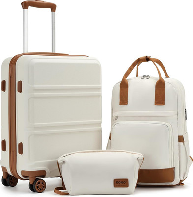 Luggage Set 3 Piece Carry on Hardside Luggage with TSA Lock Spinner Wheels Light