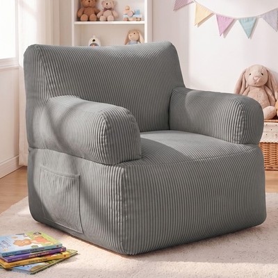 Kids Bean Bag Chair Child Mini Creativity Compression Sofa Armchair Foam Filling