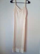 Lorraine Brand Women's Slip Size M 34 Lacy Biege Full Length Pretty