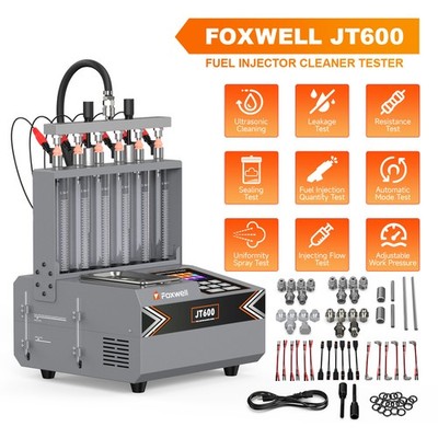 FOXWELL GDI EFI Piezo Fuel Injector Tester Cleaner Ultrasonic Cleaning Machine