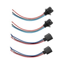 4PCS 9008 H13 Car Headlight Connector, Female Male Socket Adapter 2 Types