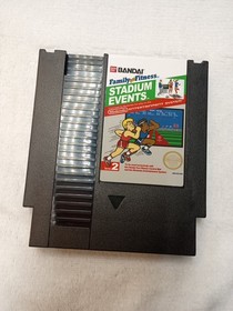 Nintendo NES Family Fun Fitness Stadium Events Cartridge and Box With Power Pad