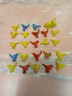 24 Vintage Plastic Marx Auburn & Other Farm Animal BIRDS & RABBIT LOT HAPPITIME