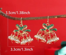 christmas Earrings Bell fashion jewelry NEW Free Shipping