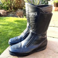 Daytona Pro Road Star GTX Black Leather Motorcycle Boots EU 45 UK 10 Waterproof