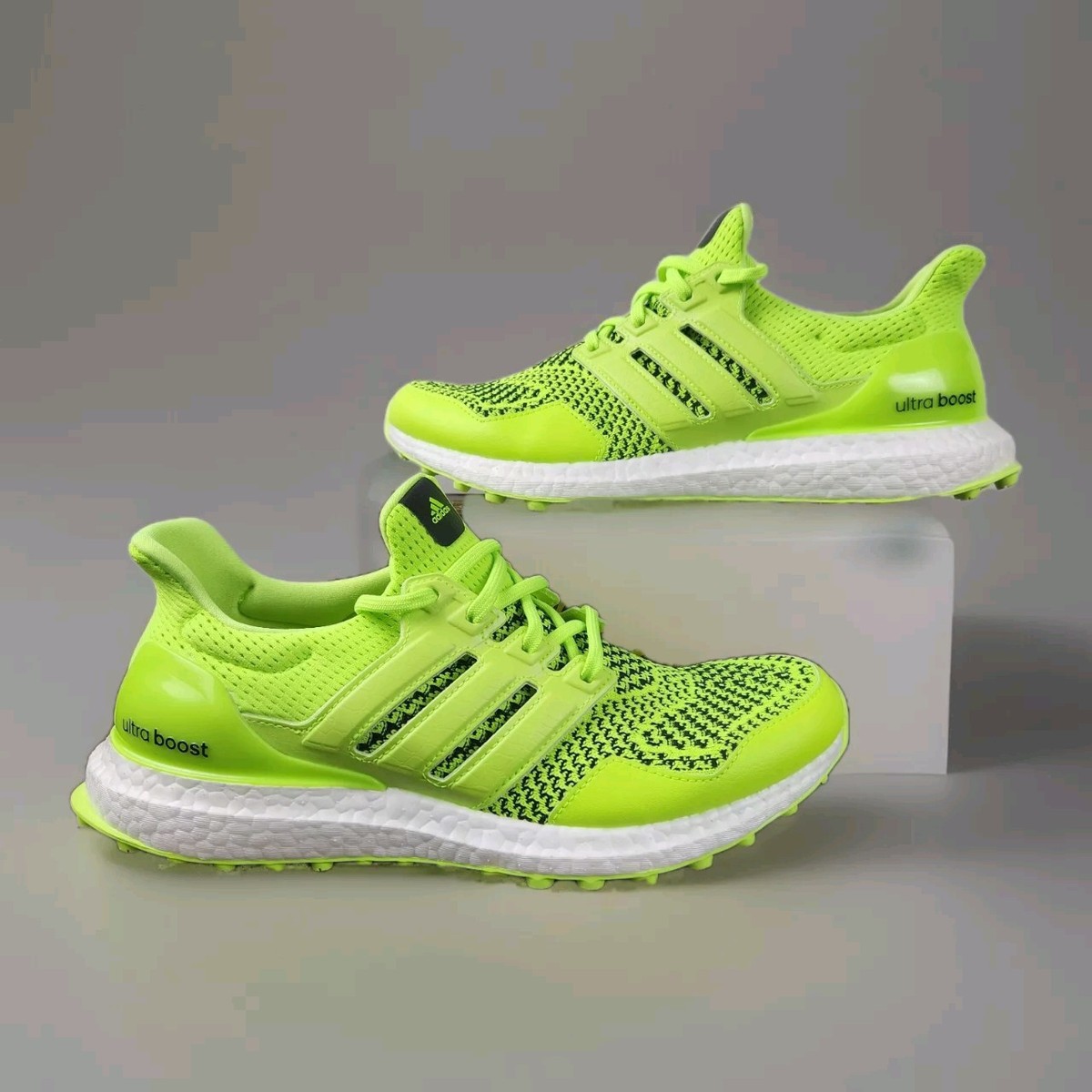 Adidas Ultraboost Golf Men's Size 9 Neon Yellow Spikeless