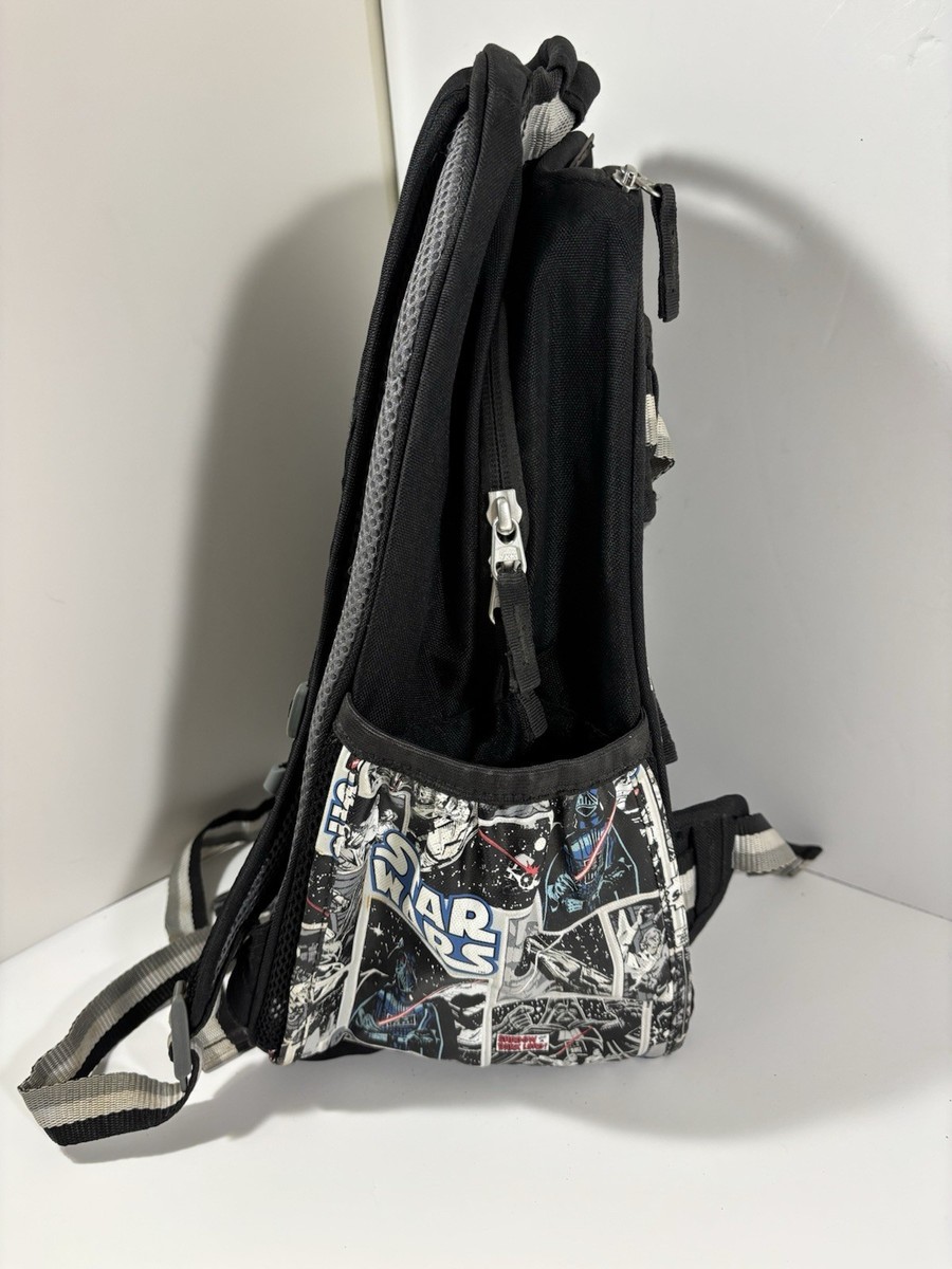 STAR WARS Back Pack Black & White Cartoon Funny Pages POTTERY BARN KIDS NWOT Pottery Barn Kids Star Wars Mini Backpack Comic Book All  main image 4