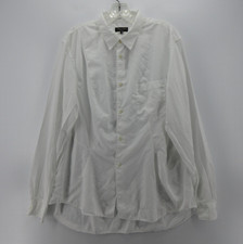 Comme Des Garcons Shirt Men Medium White Homme Plus Button Up Pocket Japan NEW