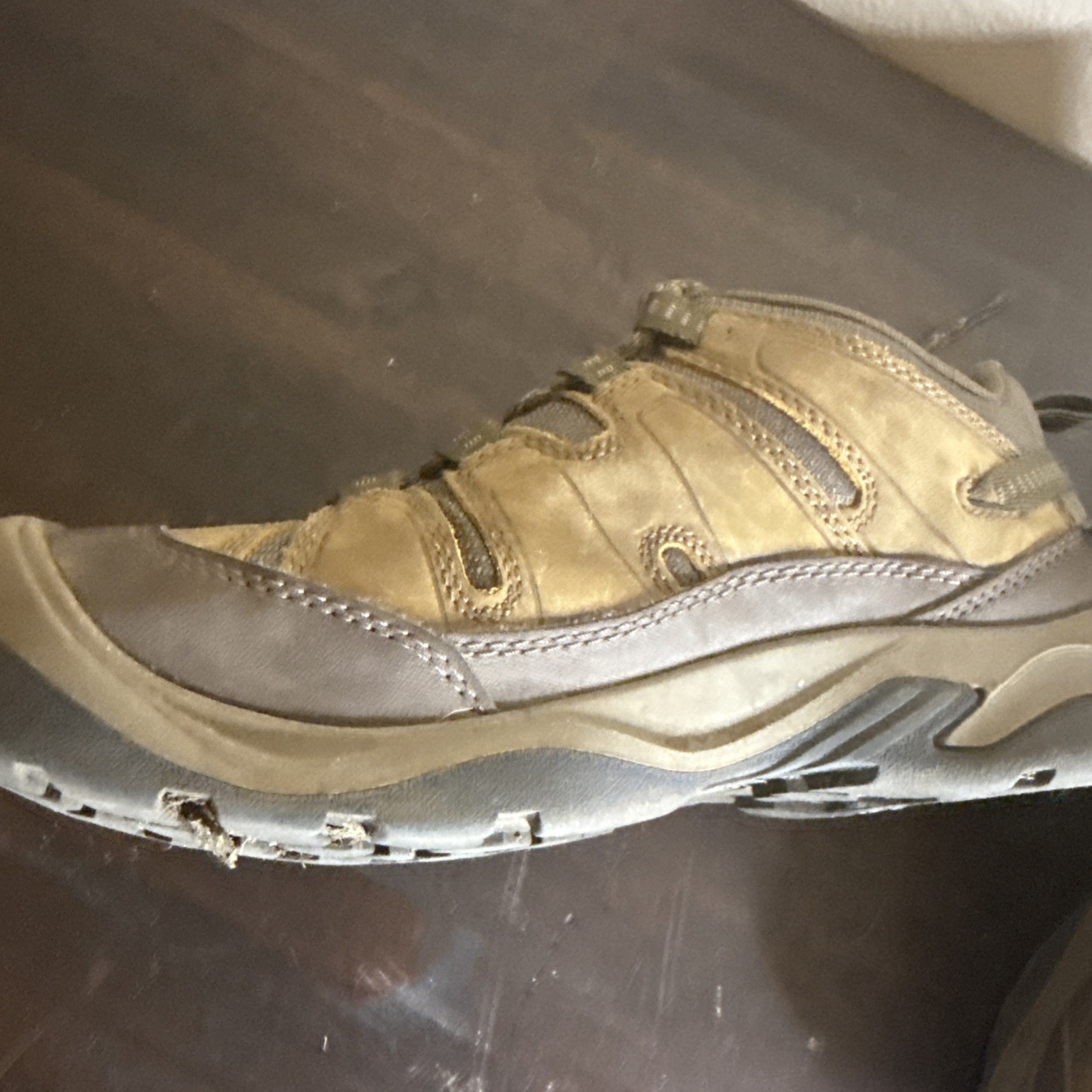 Scarpe da trekking Keen Circadia donna verde scuro marrone basse impermeabili taglia 8