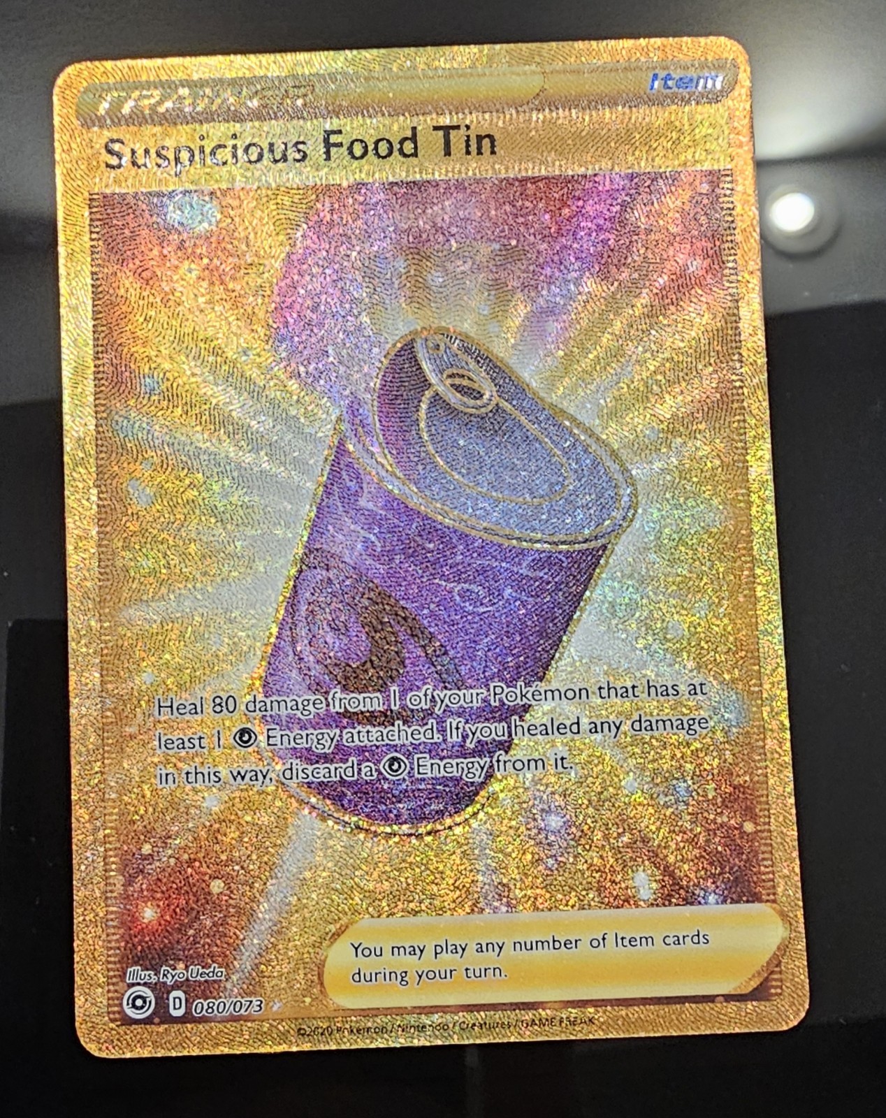 Suspicious Food Tin (Secret) 80/73 Holo Secret Rare Champion's Path NM