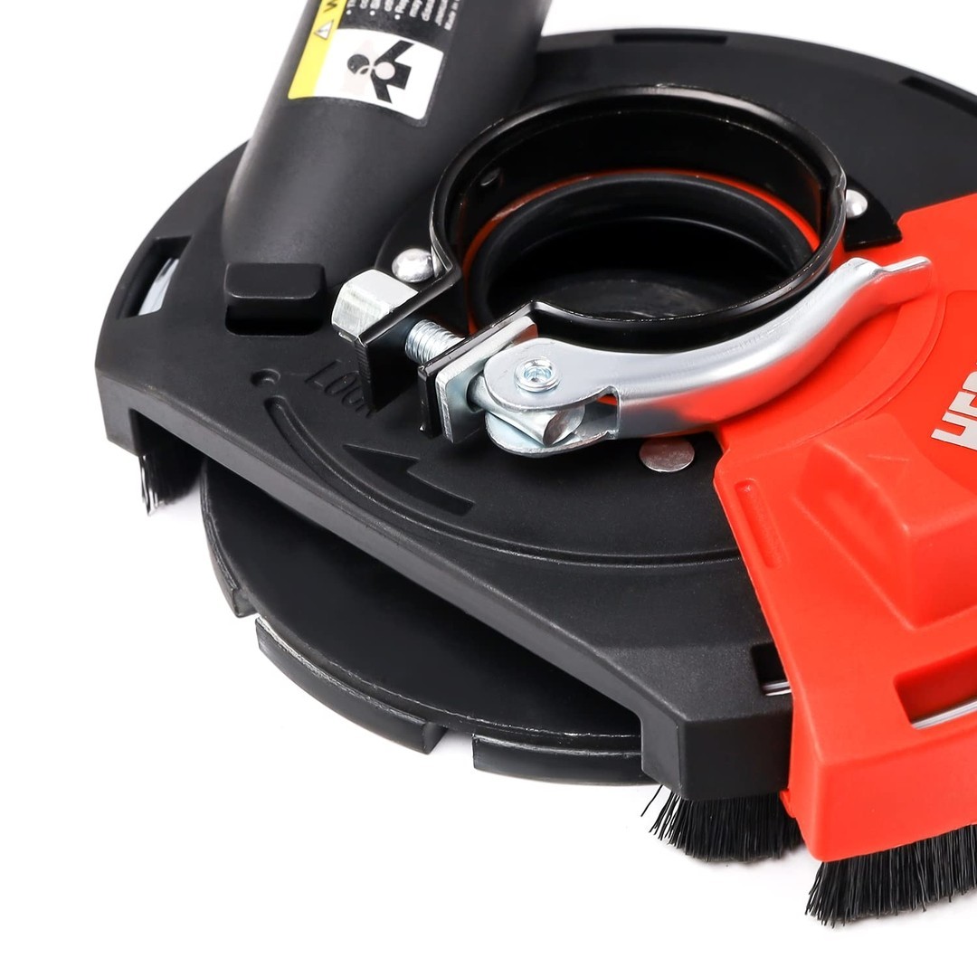 HERZO Universal Surface Grinding Dust Shroud for Angle Grinders 115/125mm