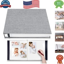 Elegant Grey Self-Adhesive Photo Album - 40 Pages for All Your Memories
