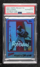 PSA/DNA 2021 Project 70 Online Exclusive Rainbow Foil /70 Rod Carew Futura 16b5