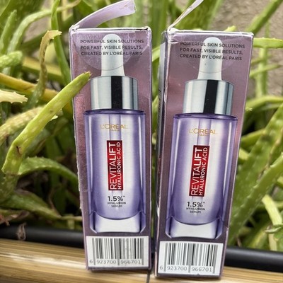 2 X L Oréal Paris Revitalift Filler Serum 1.5% Hyaluronic Acid   100% Authentic