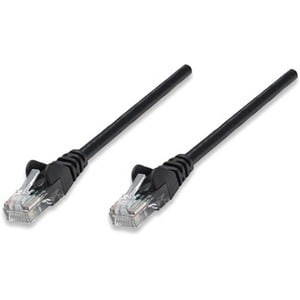 Intellinet Network Patch Cable Cat5E 1.5M Black Cca U/Utp Pvc Rj45 Gold Plated C