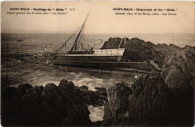 CPA St- Malo - Naufrage du ''Hilda'' - Aspect général des Roches dits (298314)