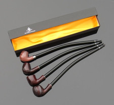 Extra Long Smoking Pipe Curved Metal Shaft Large Bowl Plastic Mouthpiece Gandalf