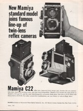 Mamiya - C22 Camera - Original Magazine Ad - 1965