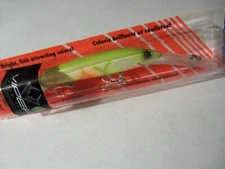 1 Rebel DJ20 Spoonbill Minnow Lure VIPER Custom Green Ice GLOW NIP