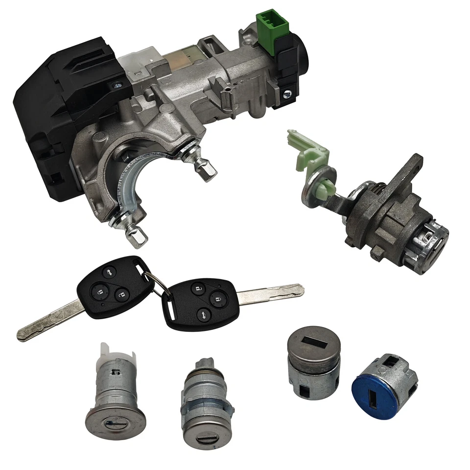 Ignition Switch Door Lock Cylinder Immobilizer Keys Kits For Honda Accord 03-05 - Image 4 of 4