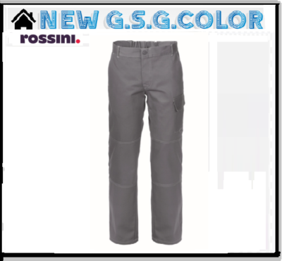 ROSSINI PANTALONE DA Lavoro Serio Plus Lungo Uomo Multistagione Cotone A00109 EUR 16,99 - IT - Foto 4