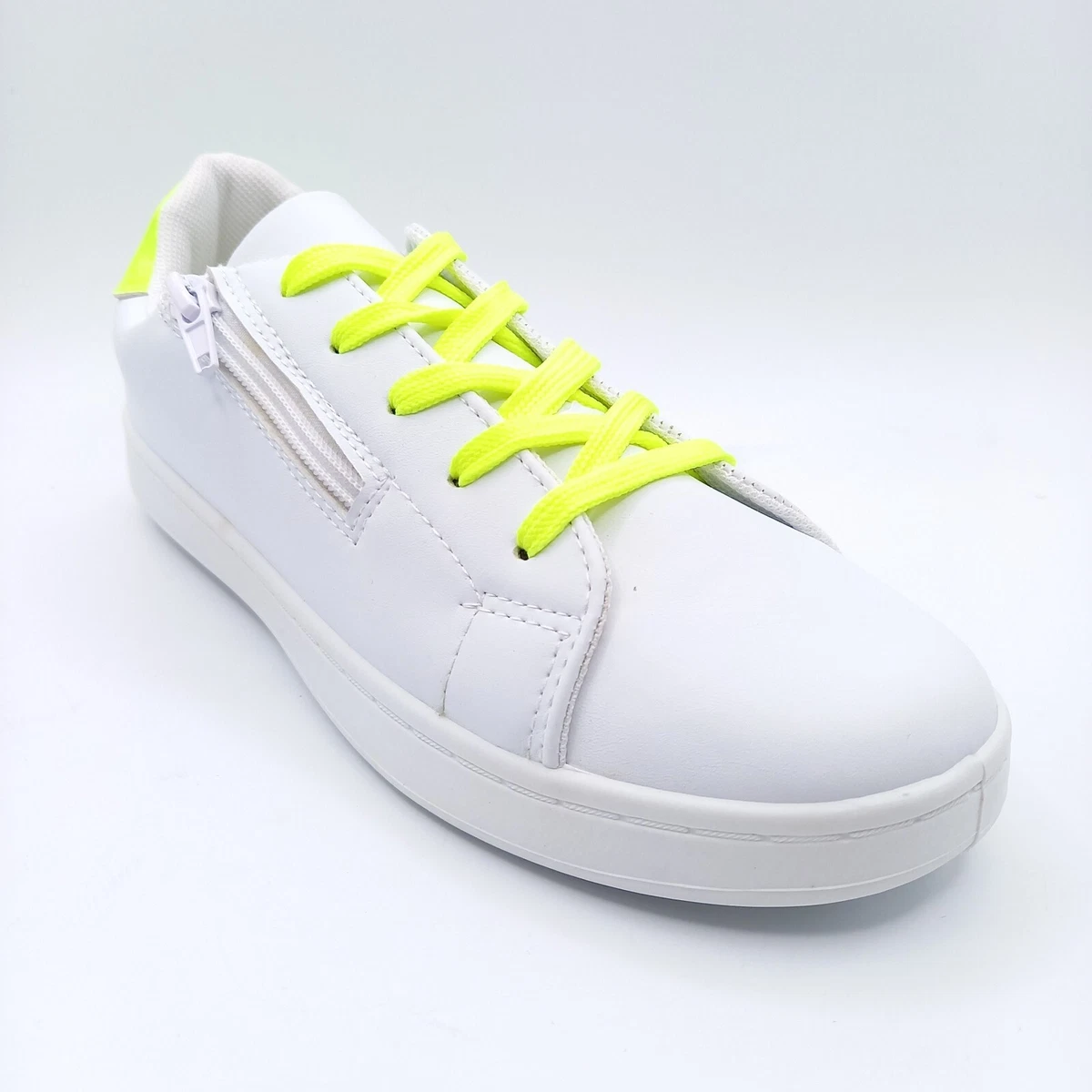 Baskets Tennis Chaussure Sneakers Femme 37 38 39 40 41 Blanche Jaune Basse Shoes