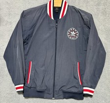 Vintage adidas Trefoil Full Zip jacket mens XL Faded Navy Blue Cotton Blend