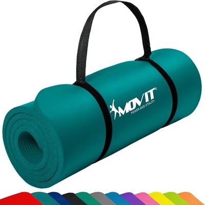 Movit  Sportmatte 10/15mm Yogamatte Fitnessmatte Gymnastikmatte NBR Rutschfest