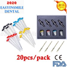 20Pcs Dental Endodontic 65% Fiber Quartz Resin Post Fiber Pile 4Size Mixed&Drill