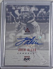 JOSH ALLEN 2018 PANINI LUMINANCE RED AUTO ROOKIE RC #D 05/10