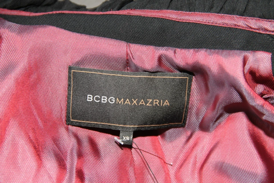 Blazer de lana negro de lujo BCBG MAXAZRIA Martine talla B XS nuevo 318 € Foto 4 de 4