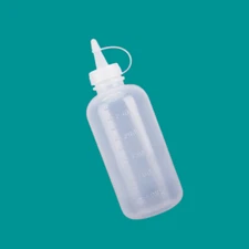 5Pc Clear Plastic Squeeze Bottle Sauce Storage Measuring Holder Dispenser Bottle