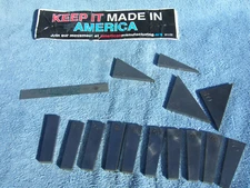 FLAT ANGLE GAGE BLOCKS (14) 1* TO 45* MACHINIST TOOLMAKER INSPECTION GRIND QTA!