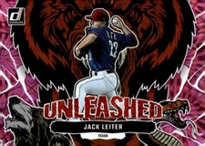 2023 Donruss Unleashed Pink Fireworks #U6 Jack Leiter - Texas Rangers