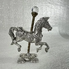 MWFP Masterworks Pewter Circus Carnival Carousel Parade Horse Miniature Figurine