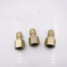 3 Pack 3/8" FNPT x 3/8" MNPT Screw Thread To Quick Connect Plug Couplings