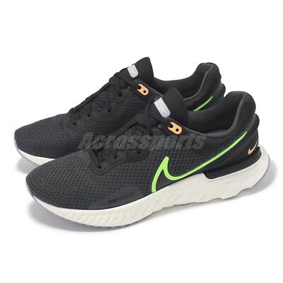 Nike React Miler 3 Anthracite Ghost Green Men Road Running Shoes DD0490-005