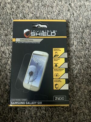 Invisible Shield Samsung Galaxy SIII Case Friendly Screen  ~ Brand New In Box