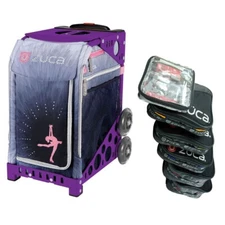 Zuca Ice Dreamz Lux Sport Insert Bag with Purple Frame and Packing Pouch Set