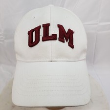 ULM Warhawks Hat Lousianna Monroe Cap White Embroidered Letters Strap Back