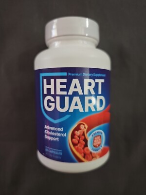 HEART GUARD ADVANCED CHOLESTEROL SUPPORT 60 CAPSULES PREMIUM HEART HEALTH 
