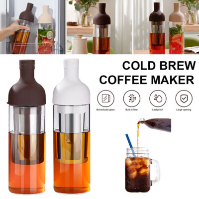 1000ml Cold Brew Coffee Maker Iced Tea Maker Pitcher with Stainless Steel Filter