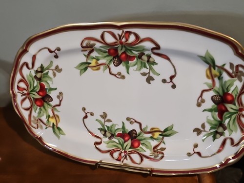 Tiffany & Co Urlaub Sandwich kleines Servier ovales Tablett Teller Japan 12 Zoll - Bild 3 von 9