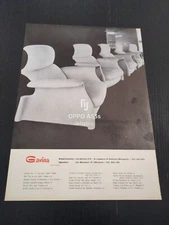 1960 GAVINA ARMCHAIR SANLUCA DESIGN PIER GIACOMO CASTIGLIONI VINTAGE AD PUB