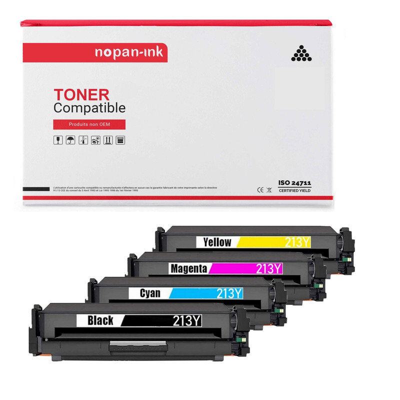 Toner W2130A noir W2131A cyan W2133A magenta W2132 pour laser