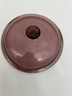 Vintage Ribbed PYREX 624C LID 8.75" Glass Replacement Casserole Lid Purpleware
