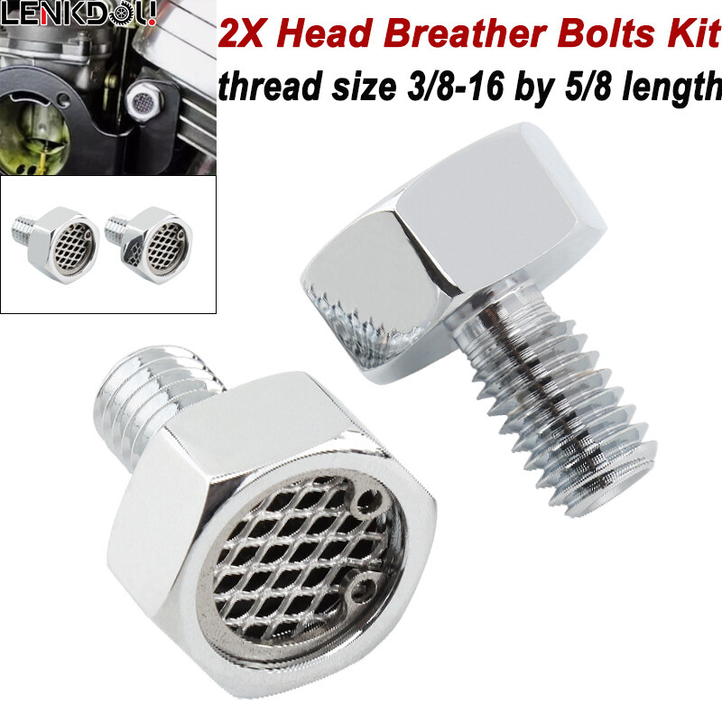 CNC Head Breather Bolts Kit For Harley EVO Twin Cam Softail Dyna Touring BOBBER